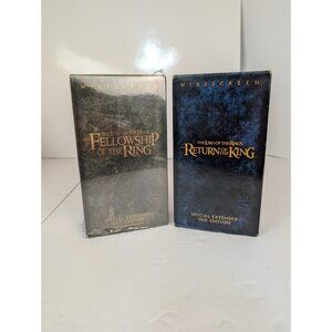Lord of the Rings: Fellowship Of The Ring, Return The King EXTENDED Ed. (2 VHS )